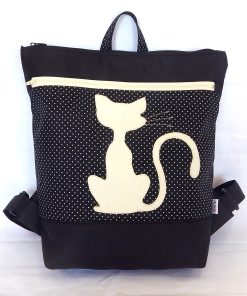 Ruksak - Bijela silueta na crnom